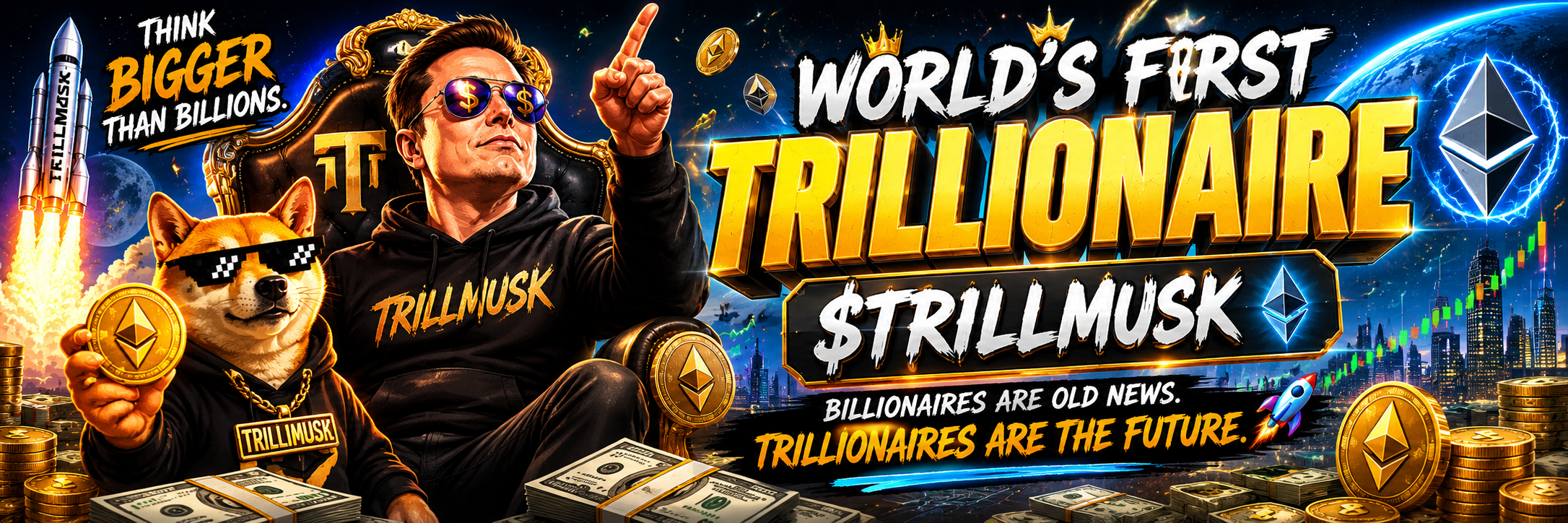 $TRILLMUSK — World's First Trillionaire